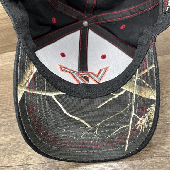 Virginia Tech OC Sports Cap Hat Black Gray Adjustable Hook and Loop OS NCAA - Picture 9 of 11